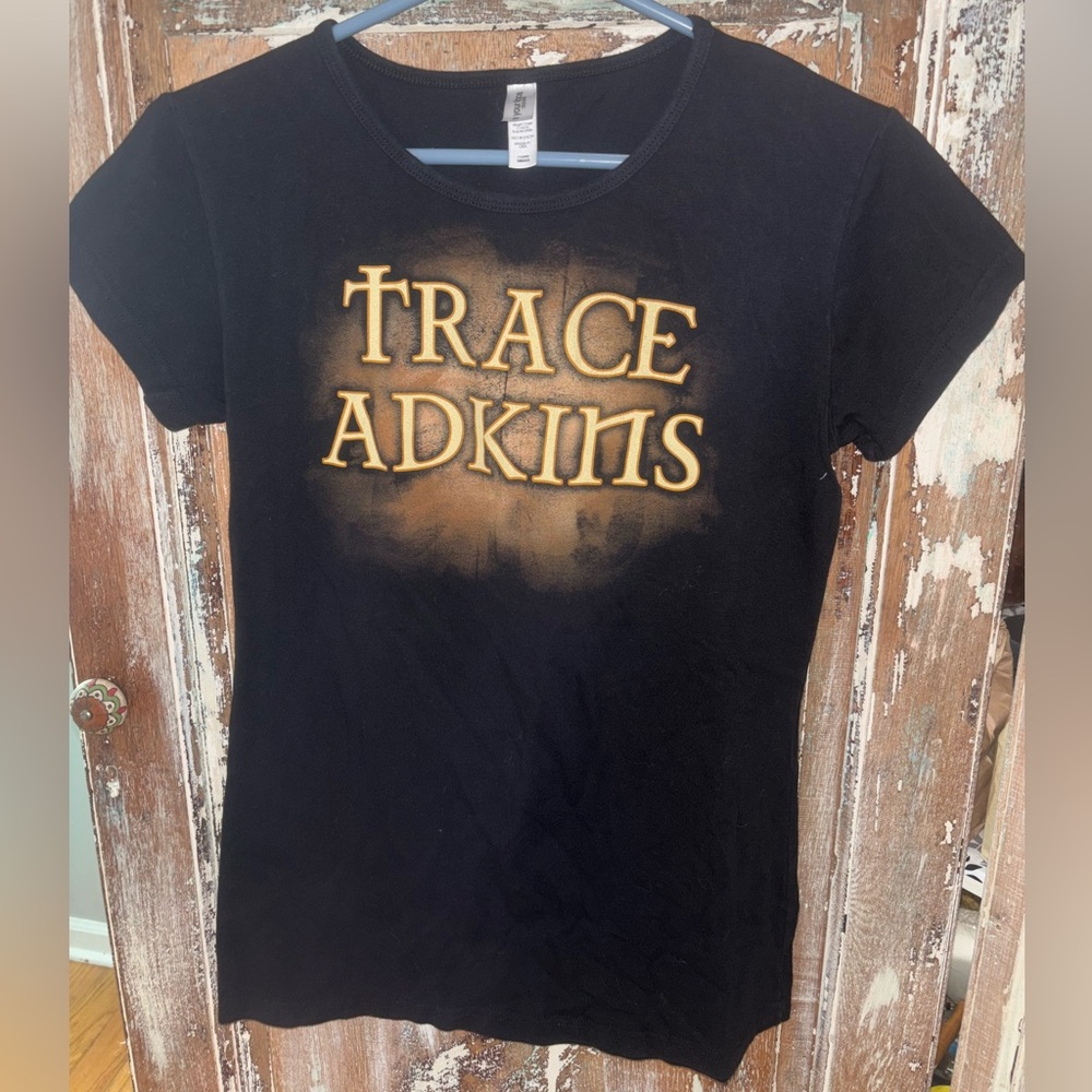 Vintage Trace Adkins Tour Tee Celtic Cross & Claddagh Graphic Distressed Small